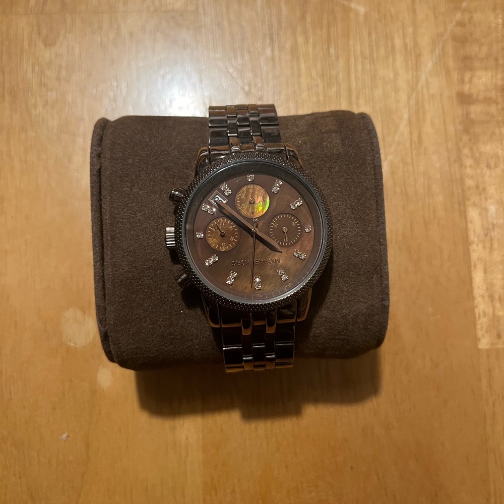 Michael Kors chocolate diamond watch